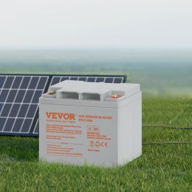 Deep Cycle Battery, 12V 40AH, AGM Marine Rechargeable Battery, High Self-Discharge Rate 400A Discharge Current For Mobility Scooters Electric Whe (Option: Grey)